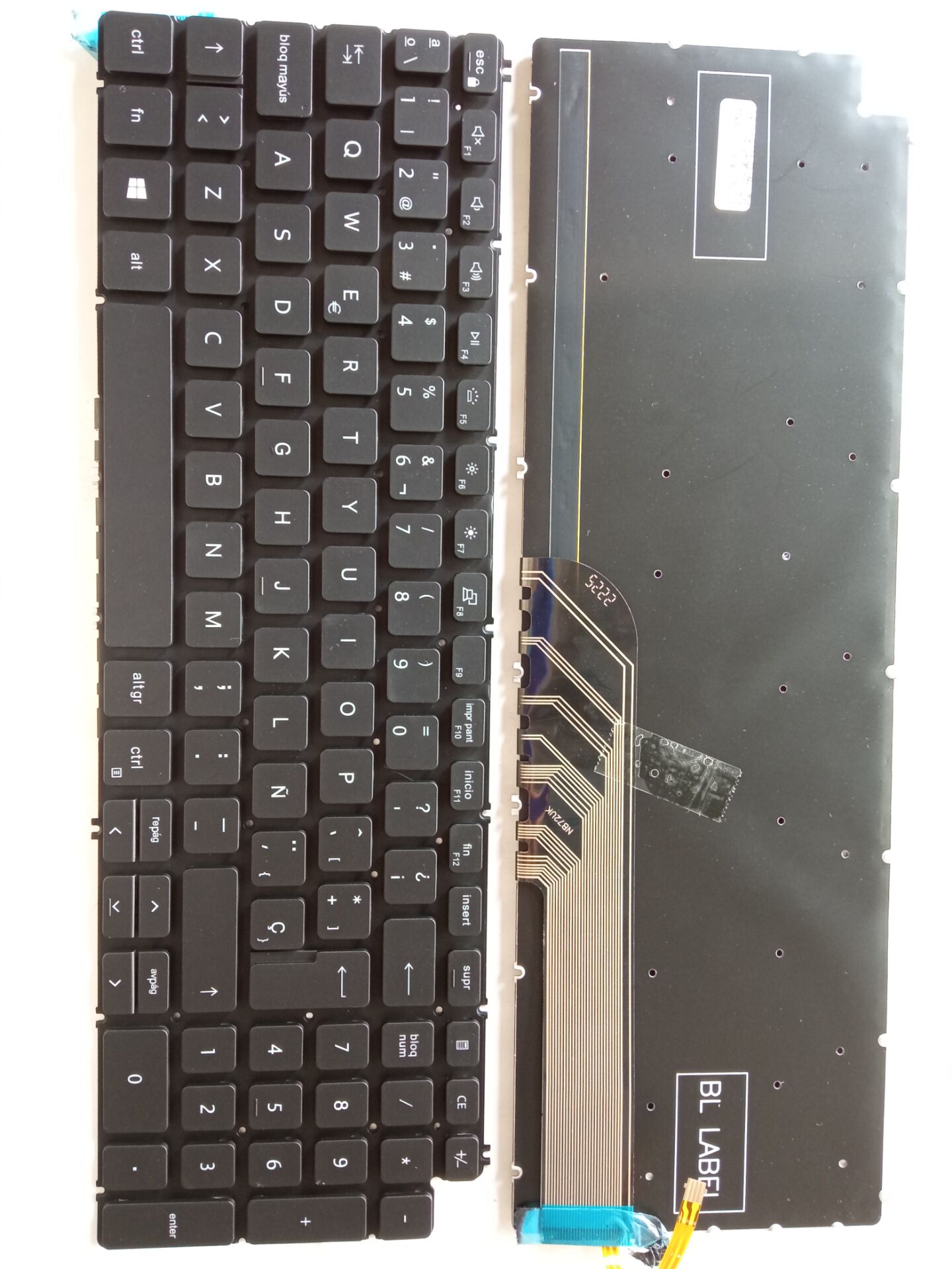 Picture of New Replacement Laptop Keyboard For DELL 7590/7591 BLACK Backlit (OEM) SP Layout